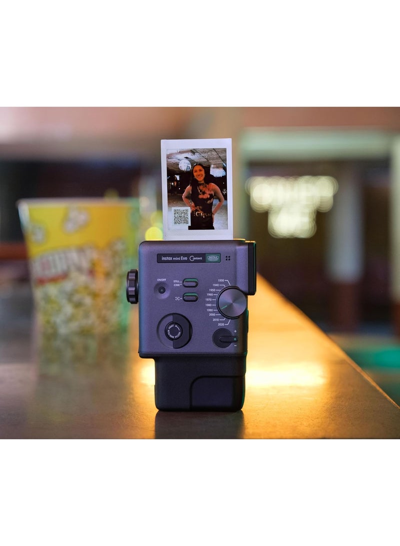 instax mini Evo Cinema Hybrid Instant Camera, Black - Image 3